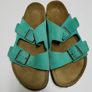 Birkenstock Arizona Turquoise Leather 41
